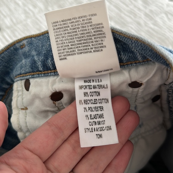 NWT AGOLDE Toni Mid Rise Straight Jean - Picture 7 of 7